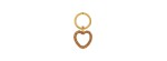 Portachiavi I Love You Ottone Miele [e98ac3ab]