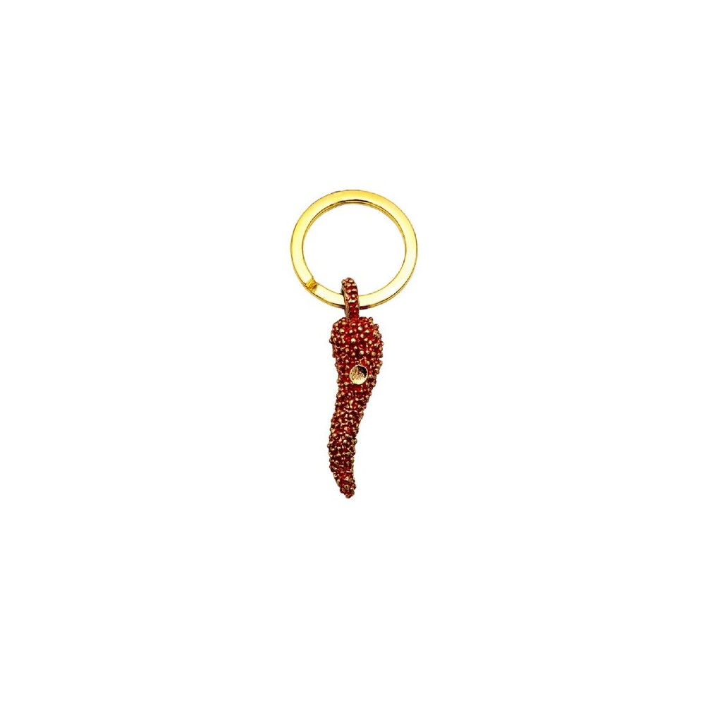 Portachiavi O Sole Mio Ottone Papavero [88d35af2]