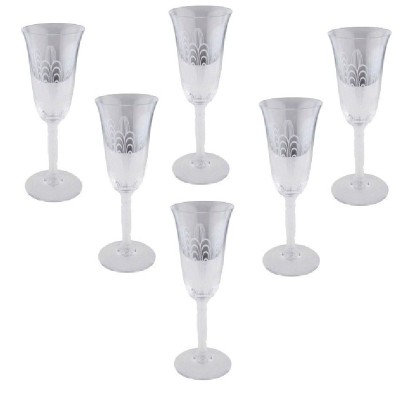 Set 6 Flute Champagne Jets d'Eau [1e80ae2a]
