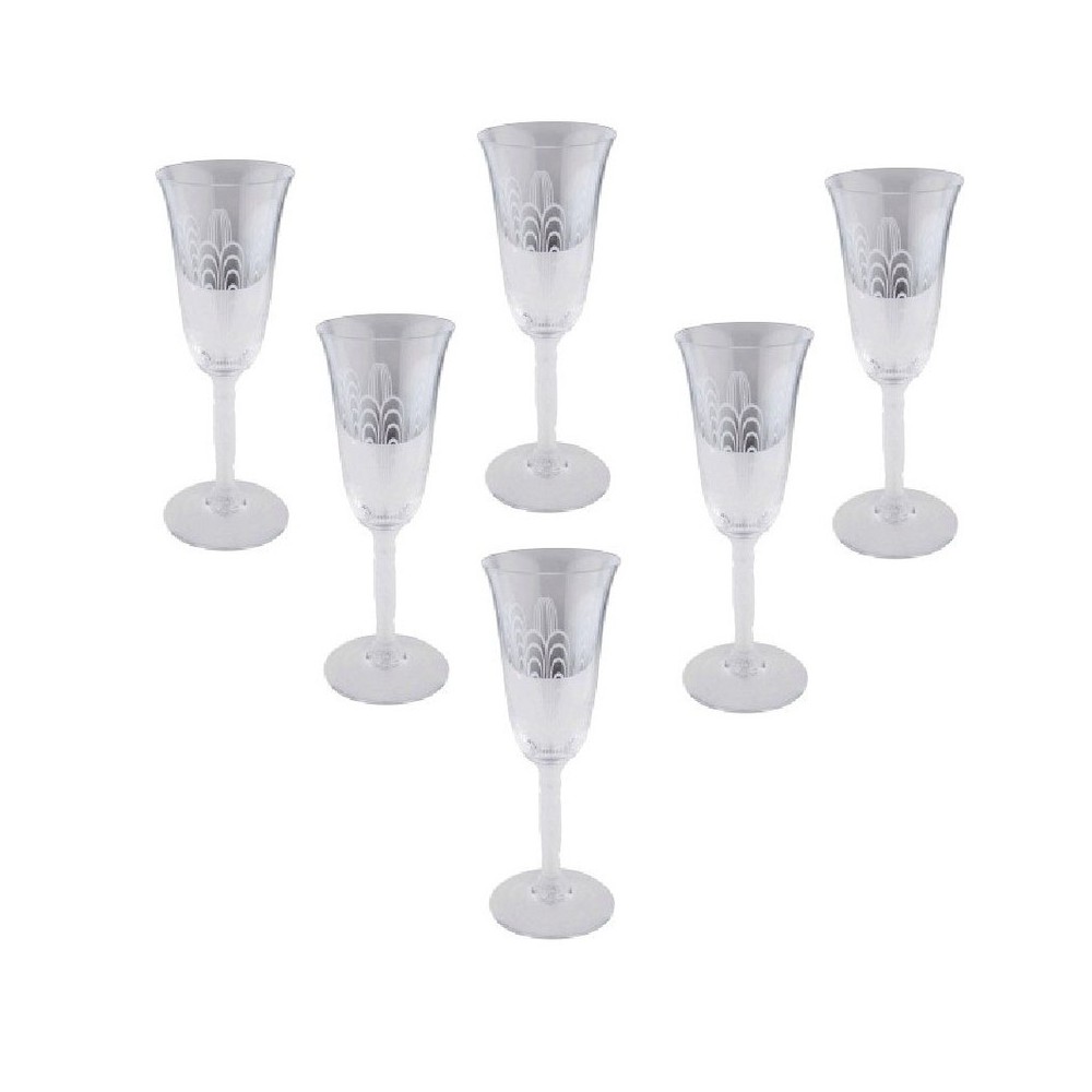 Set 6 Flute Champagne Jets d'Eau [1e80ae2a]