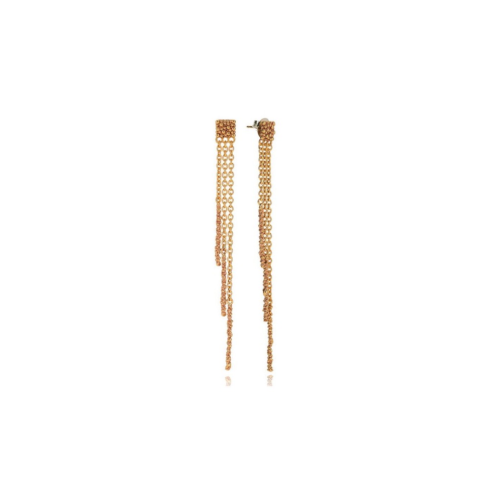 Orecchini Charleston Ottone Miele [1cd70495]