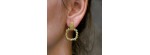 Orecchini Timbro Ottone Grigiosole [f11a5445]