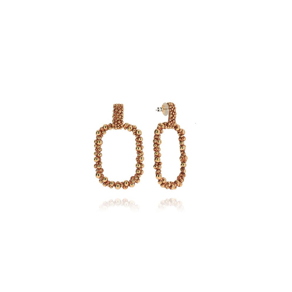 Orecchini Timbro Ottone Miele [f4c6e1a3]