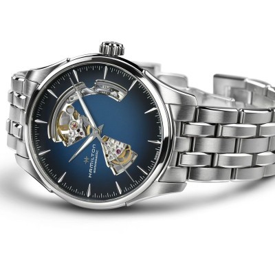 Hamilton Jazzmaster Open Heart Blu 40mm [d36c9e28]