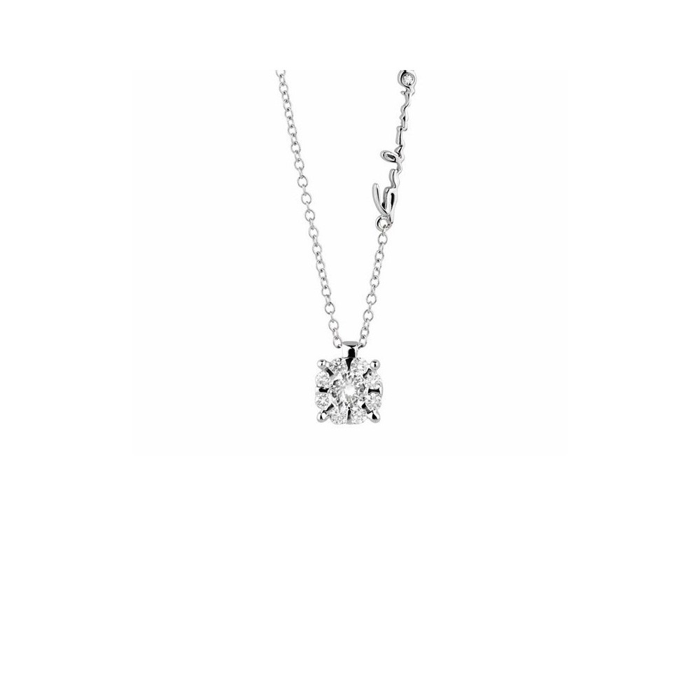 Collierino Daphne oro bianco e diamanti [6302e32b]