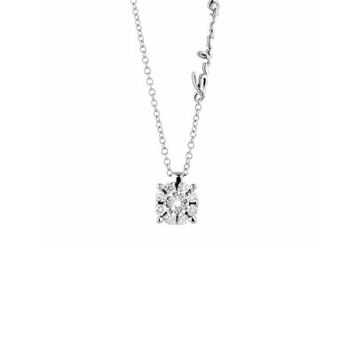 Collierino Daphne oro bianco e diamanti [6302e32b]