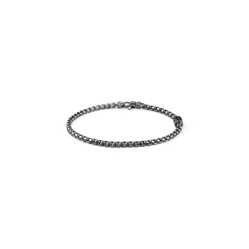 Bracciale Funky argento brunito con diamante [42290ec5]