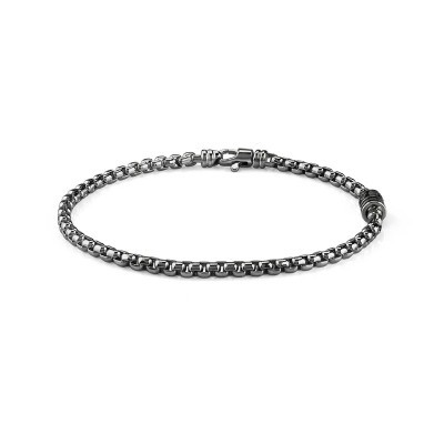 Bracciale Funky argento brunito con diamante [42290ec5]