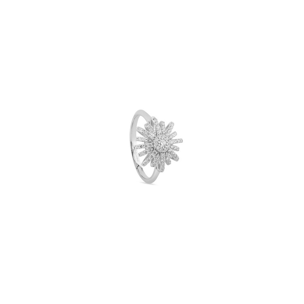 Anello Sole oro bianco con diamanti [9e0df0f9]