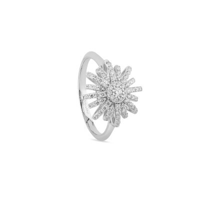 Anello Sole oro bianco con diamanti [f6200630]