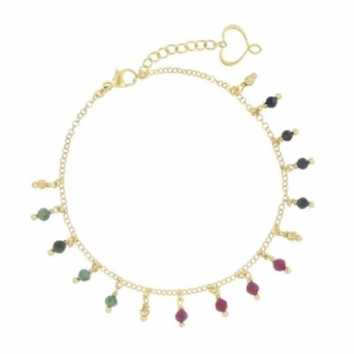 Bracciale Frange Smeraldo Rubino e Zaffiro [ee14314f]