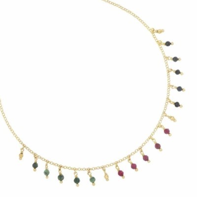 Girocollo Frange di Smeraldo Rubino e Zaffiri [99c99c7d]