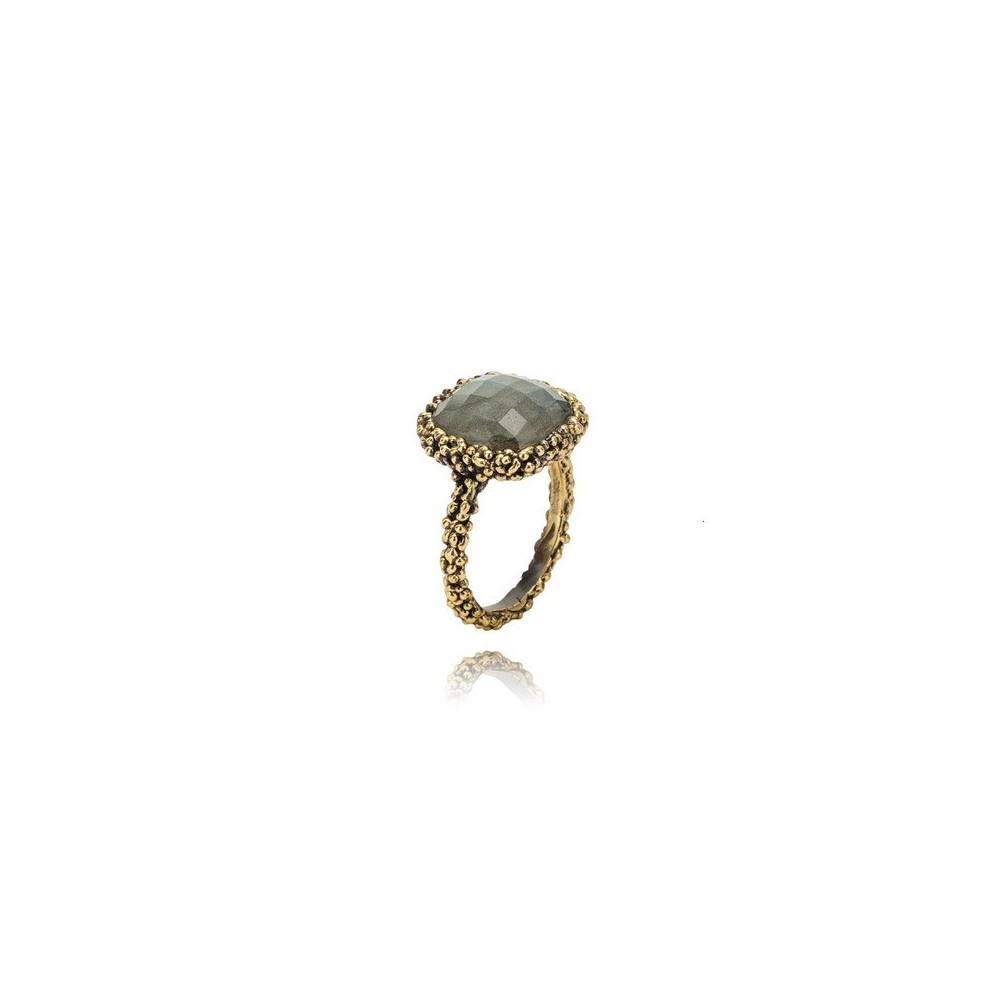 Anello Grace Bronzo Cioccolato Labradorite [479293b1]