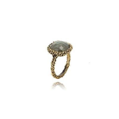 Anello Grace Bronzo Cioccolato Labradorite [479293b1]