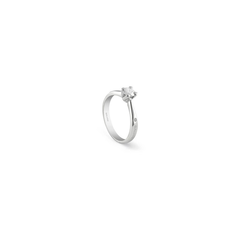Anello Virginia oro bianco con diamante [9b782bfe]