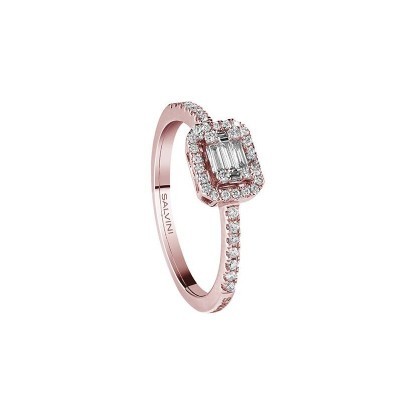 Anello Magia oro rosa con diamanti [377ec39d]