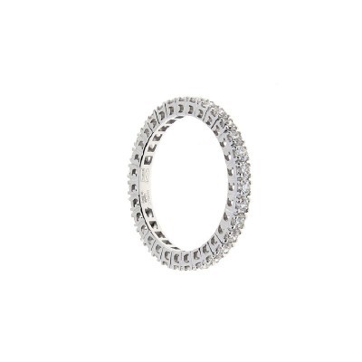Veretta Intera Splendore oro bianco e diamanti [45239735]