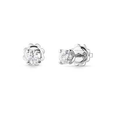 Orecchini Virginia oro bianco con diamanti [6f59481e]