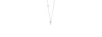 Collierino Be Happy T oro bianco 9kt e diamanti [a97fd6e7]