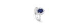 Anello Love oro bianco con diamante e zaffiro [6d1c84fd]
