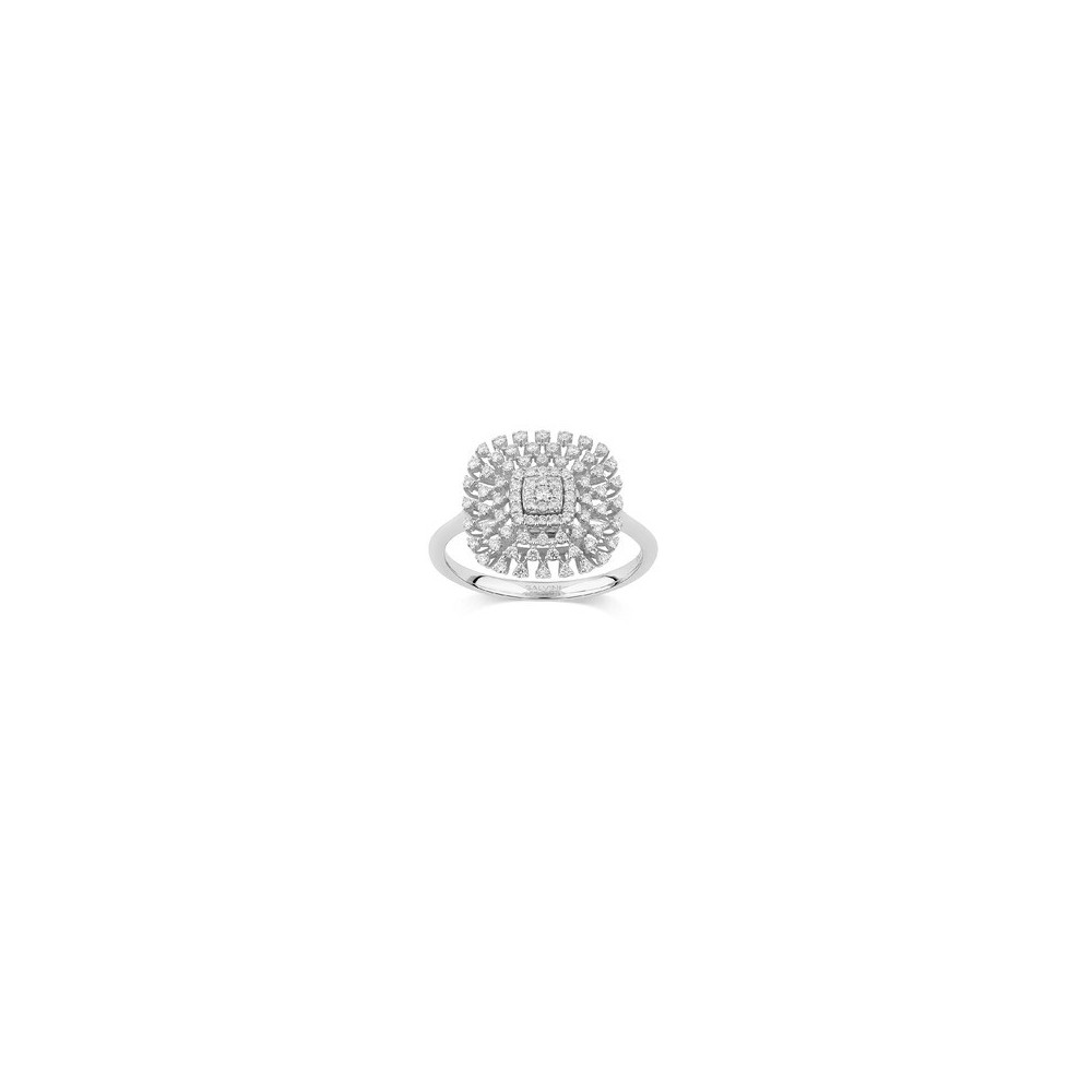 Anello Bagliori oro bianco con diamanti [ad89e670]