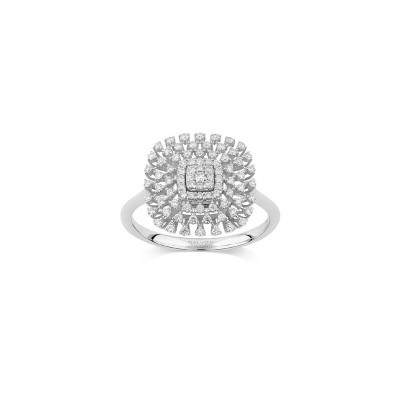 Anello Bagliori oro bianco con diamanti [4a438f1e]