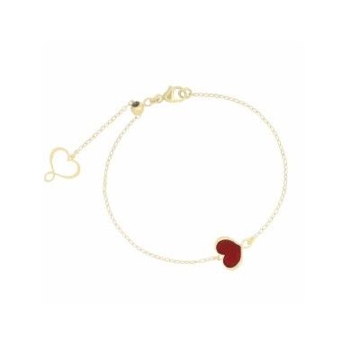 Bracciale Cuore Maman smalto bordeaux [bad039f0]