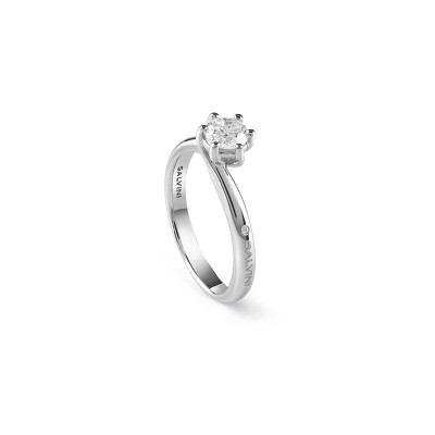 Anello Lavinia oro bianco con diamante [93e183f1]