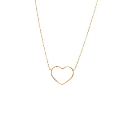 Collana con cuore medio a filo sottile [8477dff0]