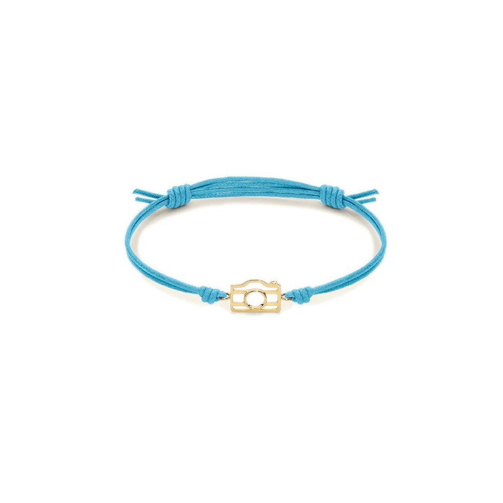 Bracciale cordino con macchina fotografica 18kt [dfd81821]