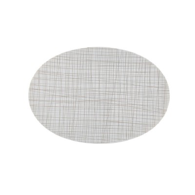 Piatto ovale 34 cm Mesh Line Walnut [36556a00]