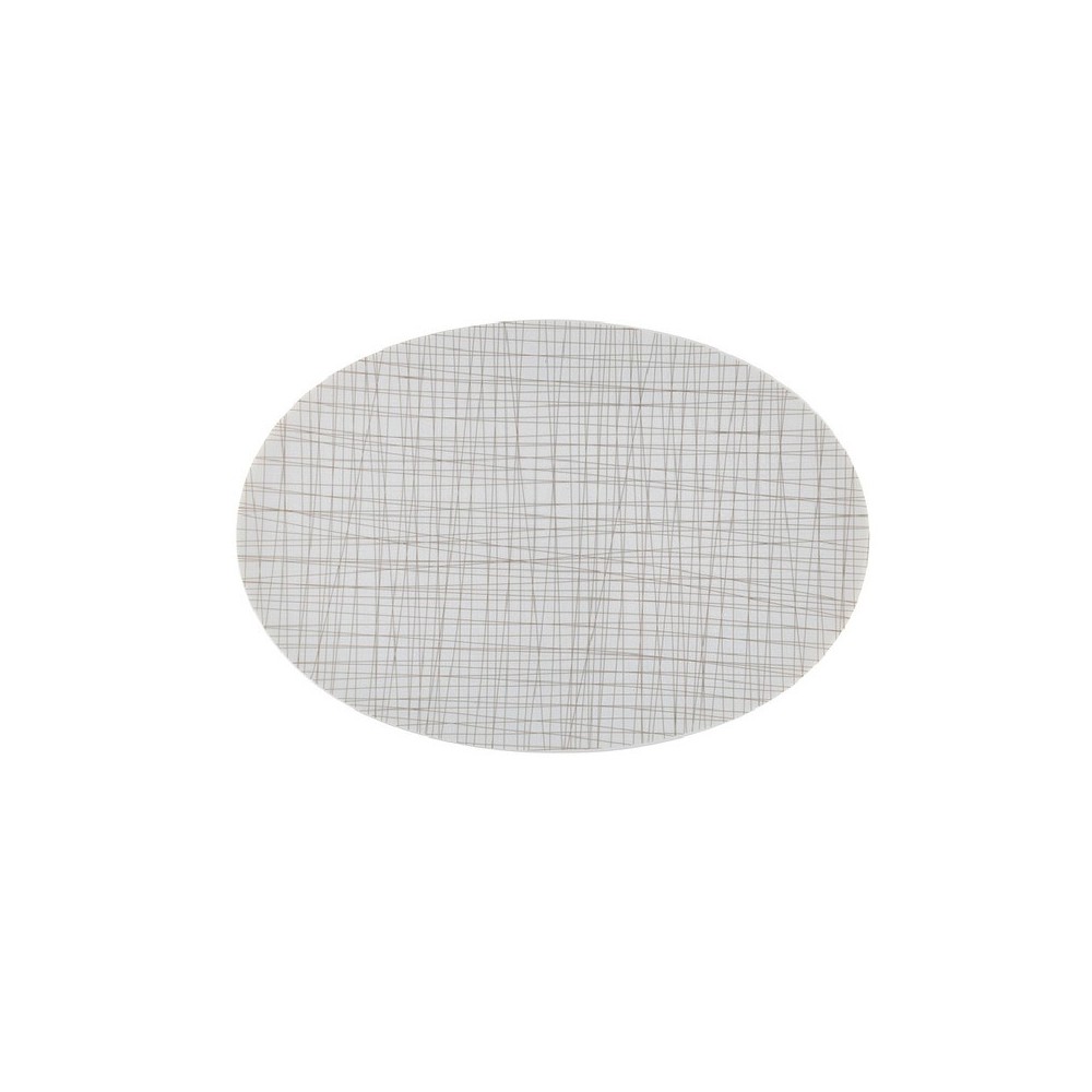 Piatto ovale 34 cm Mesh Line Walnut [36556a00]