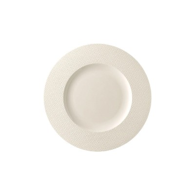 Piatto piano con falda Kumi White 23 cm [3163b377]