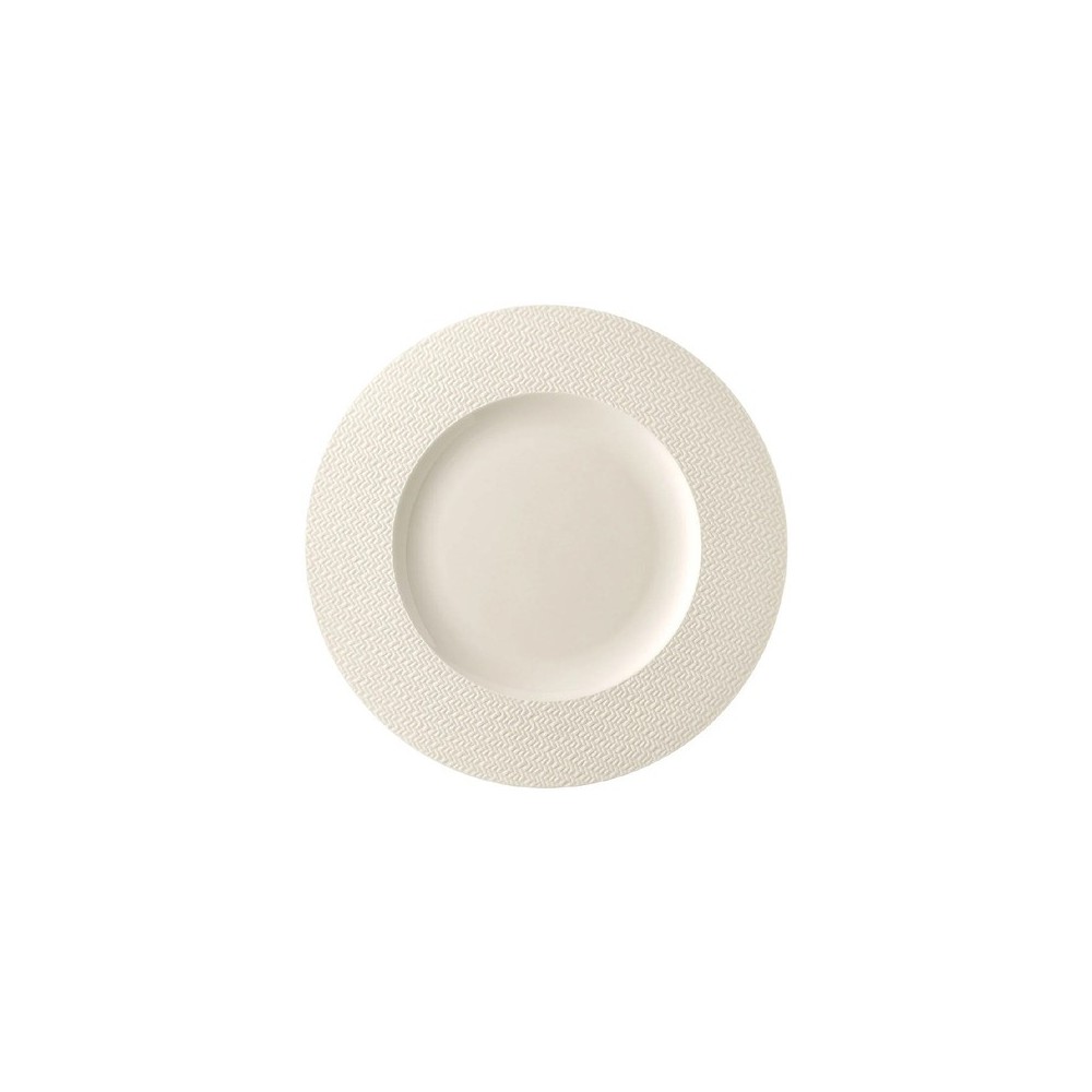 Piatto piano con falda Kumi White 23 cm [3163b377]