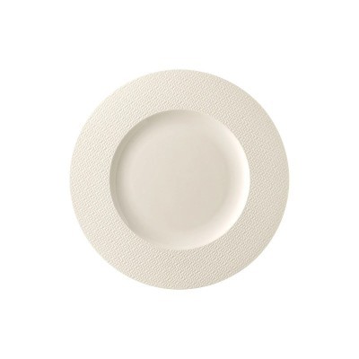 Piatto piano con falda Kumi White 23 cm [e845f07a]