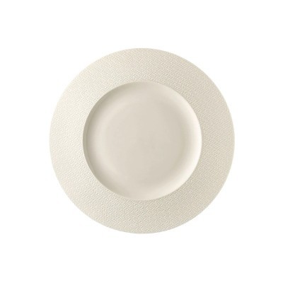 Piatto piano con falda Kumi White 28 cm [2bda10a0]