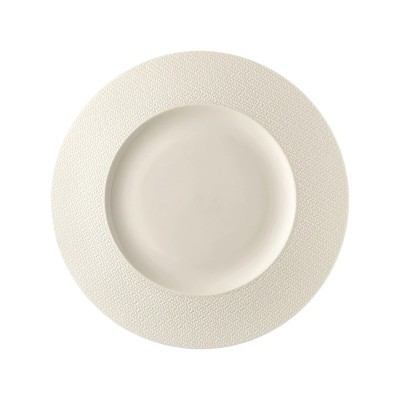 Piatto piano con falda Kumi White 28 cm [2bda10a0]