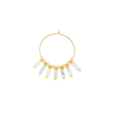 Orecchino cerchio medio Mia Africa Aulite bianca [bea690c3]