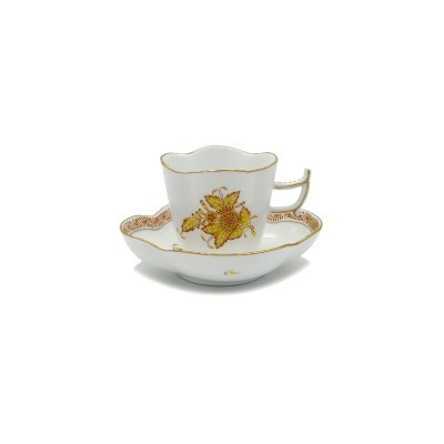 Tazza con piattino Herend Apponyi Yellow AJ [ea566d18]