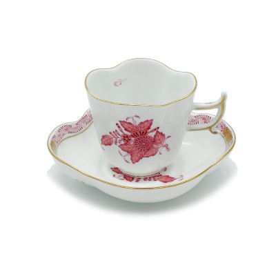 Tazza con piattino Herend Apponyi Raspberry AP2 [103ad692]