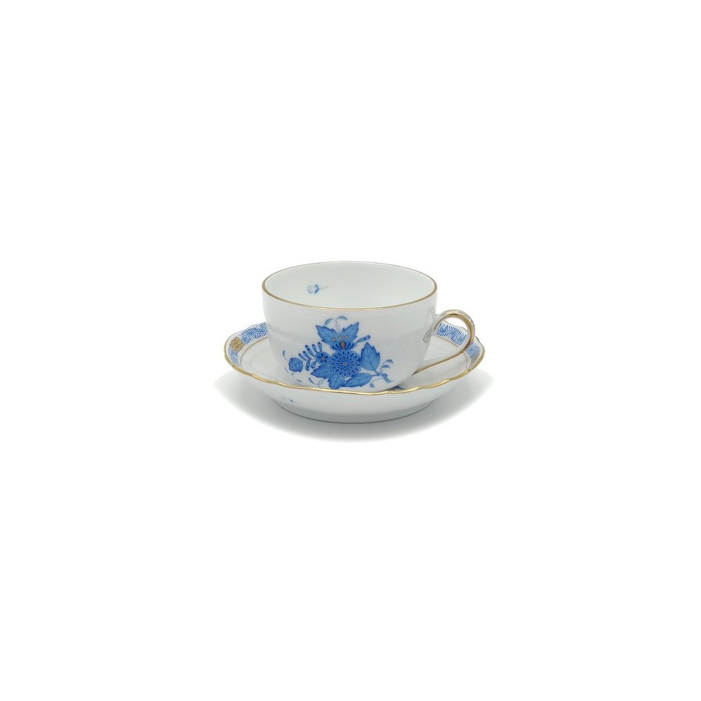 Tazza Tè con piattino Herend Apponyi Blu AB [2b65b7b5]
