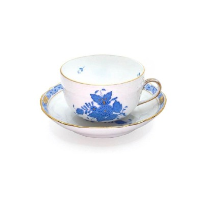 Tazza Tè con piattino Herend Apponyi Blu AB [f243f4b8]