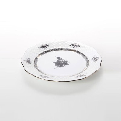 Piatto frutta Herend Herend Apponyi Black [b06fe392]