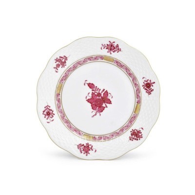 Piatto frutta Herend Apponyi fucsia AP2 [a07a06ba]