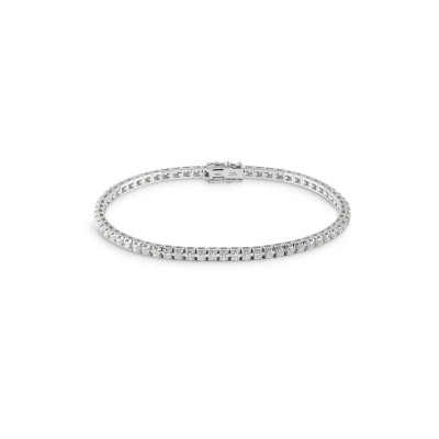 Bracciale Tennis Battito oro bianco con diamanti [0085b37a]