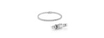 Bracciale Tennis Battito oro bianco con diamanti [d9a3f077]