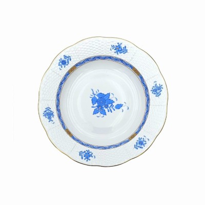 Piatto fondo Herend Apponyi blu AB [e87a33d6]