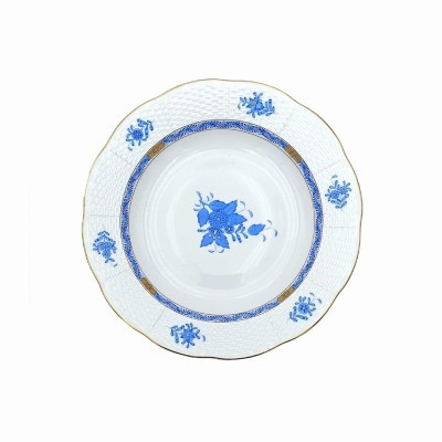 Piatto fondo Herend Apponyi blu AB [e87a33d6]