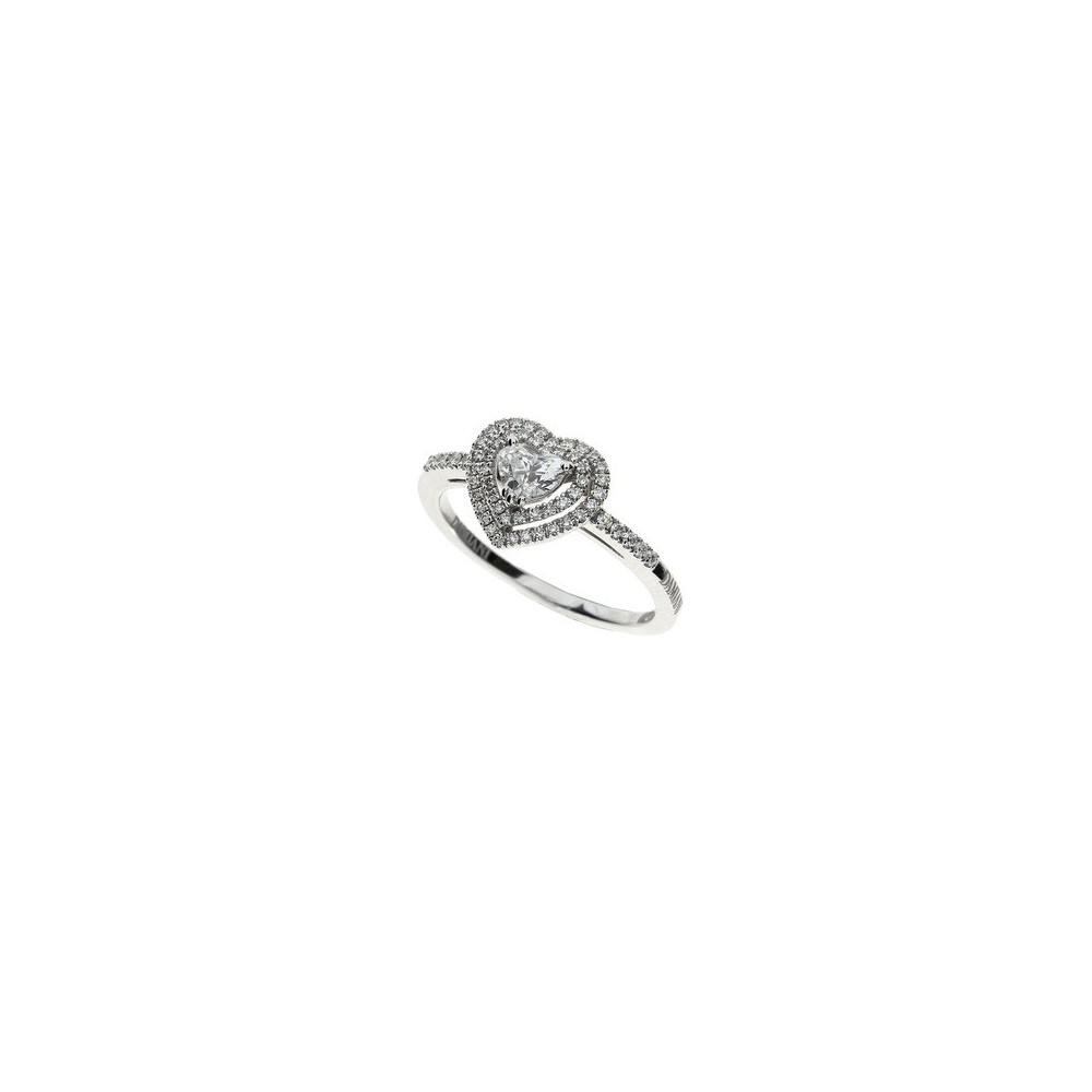 Anello Classic oro bianco con diamanti [53668991]