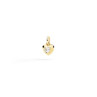 Ciondolo Cuore oro giallo 9kt Zaffiro sintetico [06a6887e]